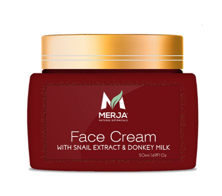 Anti aging Face Cream with Donkey Milk and Snail Extract, Aloe & Collagen - Day and Night Use - Anti-wrinkle & Tone refining - Enhances Skin Tone & Elasticity