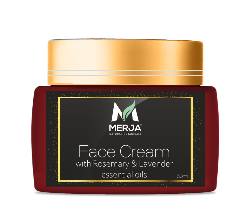 Dermatitis Relief - Hydrating Cream with Rosemary and Lavender, Aloe & Collagen - Day and Night Use - Light & Relaxing & Regenerating Cream, Enhances Skin Elasticity