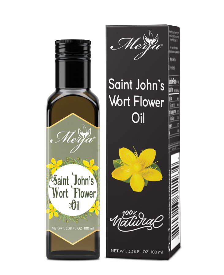 Saint John's Wort Oil - Hypericum Perforatum -  For Consumption - St John's flowers Infused in 100% Mediterranean Cold Pressed Olive Oil - Support Colon Health & Promote relaxation