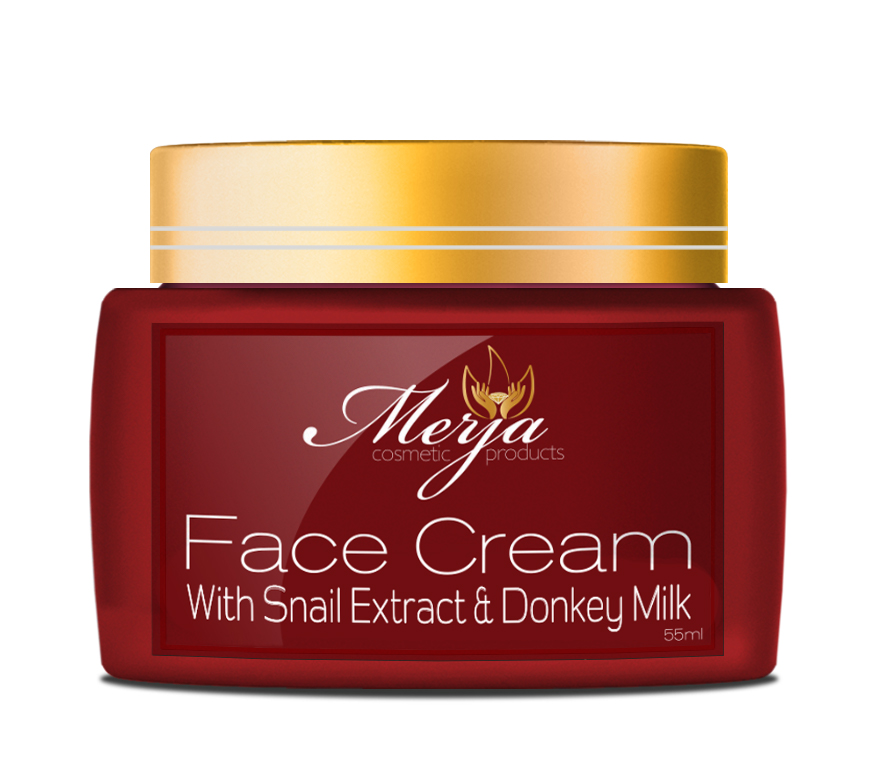 Anti aging Face Cream with Donkey Milk and Snail Extract, Aloe & Collagen - Day and Night Use - Anti-wrinkle & Tone refining - Enhances Skin Tone & Elasticity