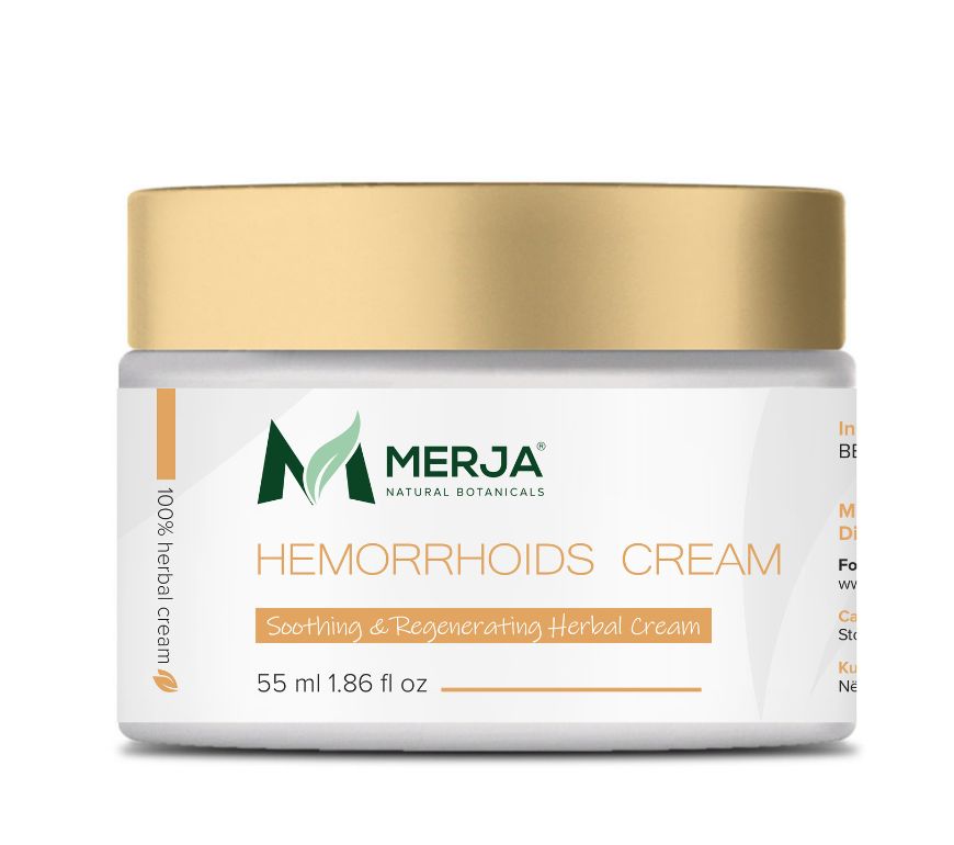 Natural Hemorrhoids Repair Cream with Saint Johns Wart Oil & essential oils - Skin Repair & Relief 