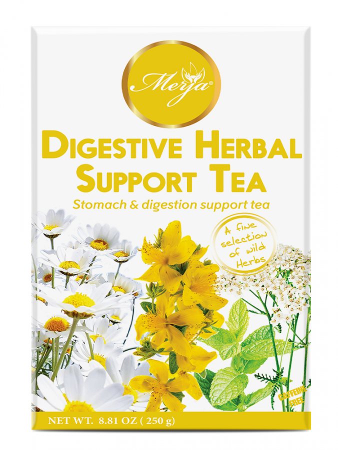 Digestive Support Herbal Tea - Tea for Gastritis, Ulcers, Stomach Pain Relief - Caffeine Free 