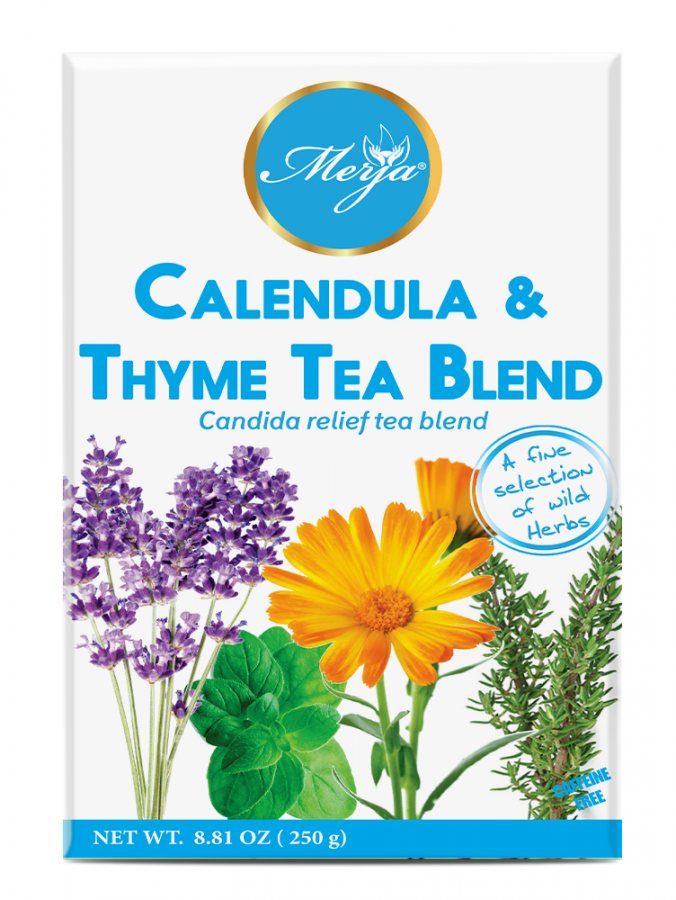 Calendula & Thyme Tea - Tea for Fungal Infection Cleanse & Body Detox - Antibacterial & Antiviral - Caffeine Free