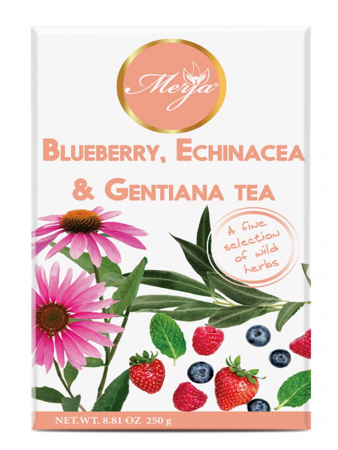 Blueberry, Echinacea & Gentiana Tea - Tea for Anemia Support - Support Immune System - Caffeine Free 