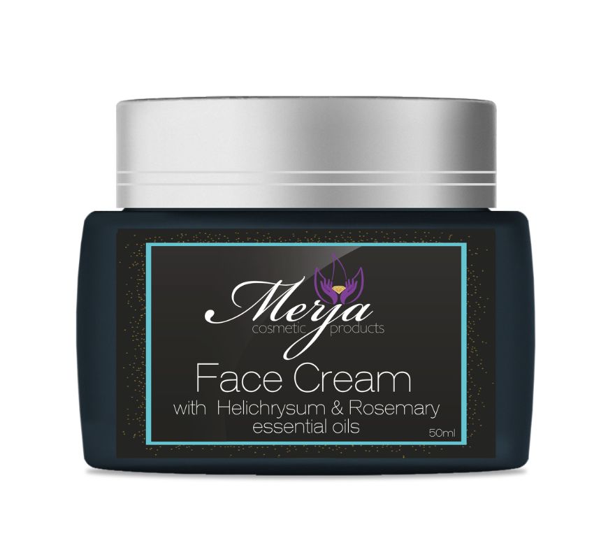 Anti Acne & Oil Control Face Hydrating Cream with Helichrysum and Rosemary, Aloe & Collagen - Day and Night Use - Light & Anti Acne & Oil control 