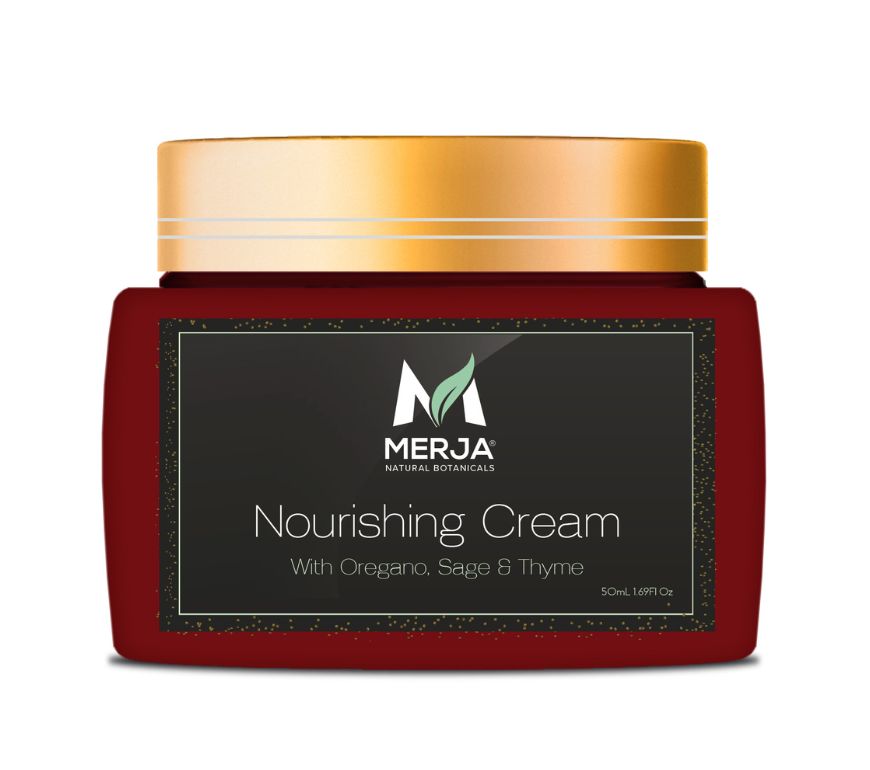 Nourishing Anti Fungal Cream with Oregano, Sage and Thyme, Aloe & Collagen - Fast absorbing - Relaxing & Hydrating & Repair Cream - Soothes Rough, Dry, Scaly Patches - Reduces Itching