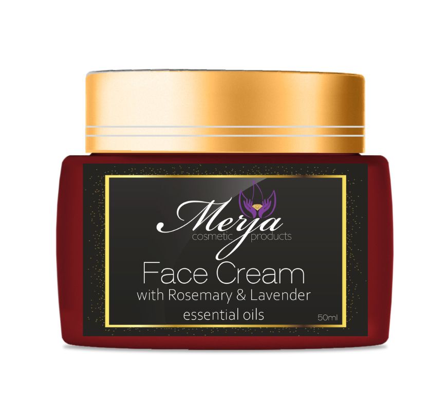 Dermatitis Relief - Hydrating Cream with Rosemary and Lavender, Aloe & Collagen - Day and Night Use - Light & Relaxing & Regenerating Cream, Enhances Skin Elasticity