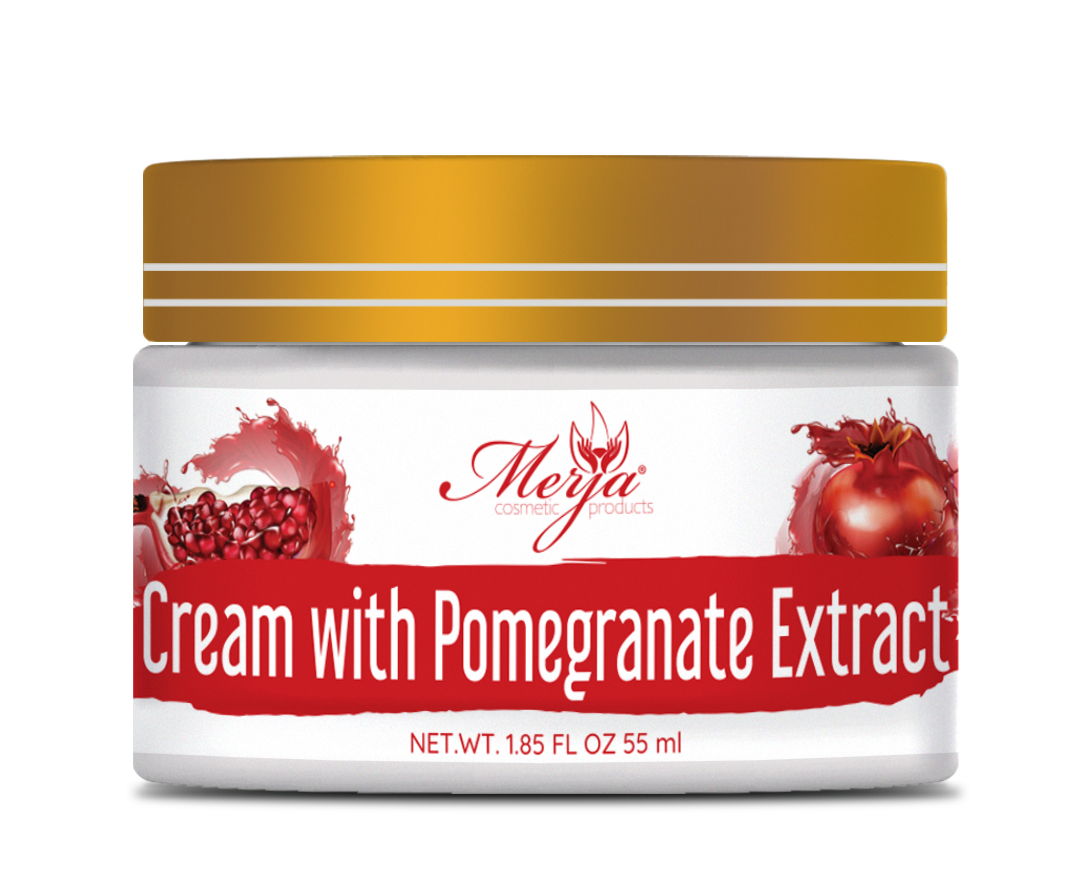 Face Cream with Pomegranate, Aloe & Collagen - Day and Night Use - Light & Deep Hydration & Lifting, Enhances Skin Tone & Elasticity