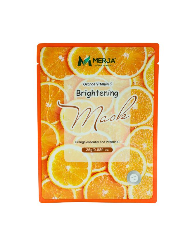 Vitamin C Face Mask Sheet – Brightening & Radiance Boosting Skincare – Pack of 3