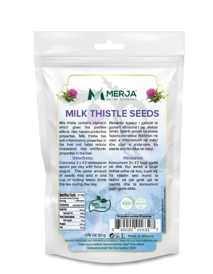 Milk Thistle Tea - Ground Seeds - Liver Detox & Diabetes Support - Natural Caffeine Free