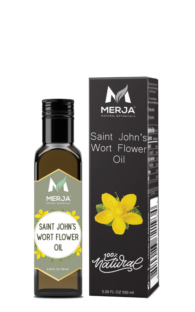 Saint John's Wort Oil - Hypericum Perforatum -  For Consumption - St John's flowers Infused in 100% Mediterranean Cold Pressed Olive Oil - Support Colon Health & Promote relaxation