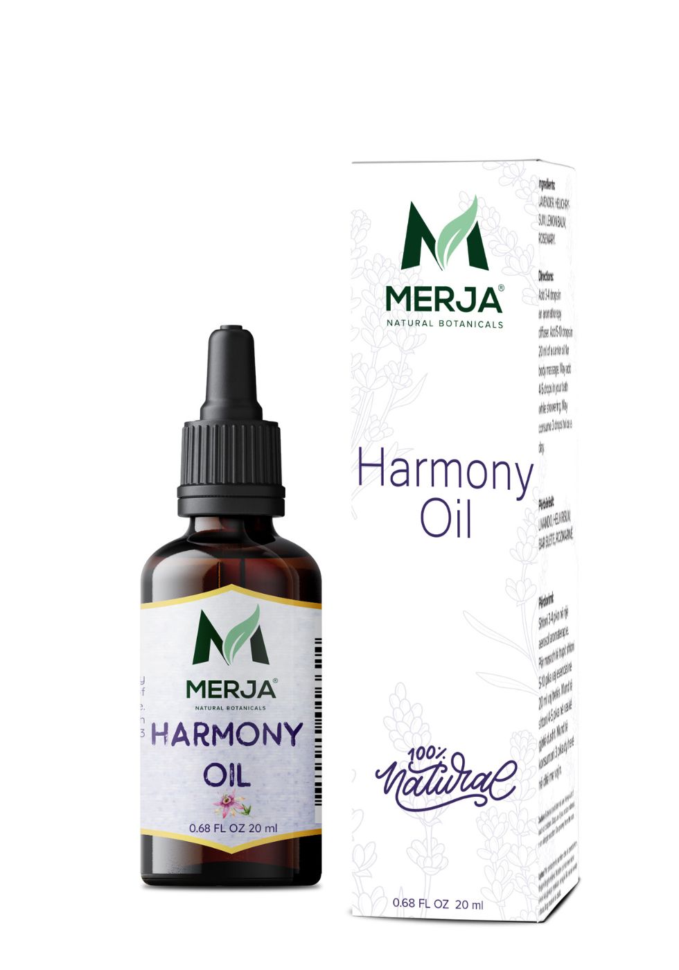 Harmony Oil - Natural Oil Blend for Stress & Anxiety Relief - Promote Sleep & Relaxation