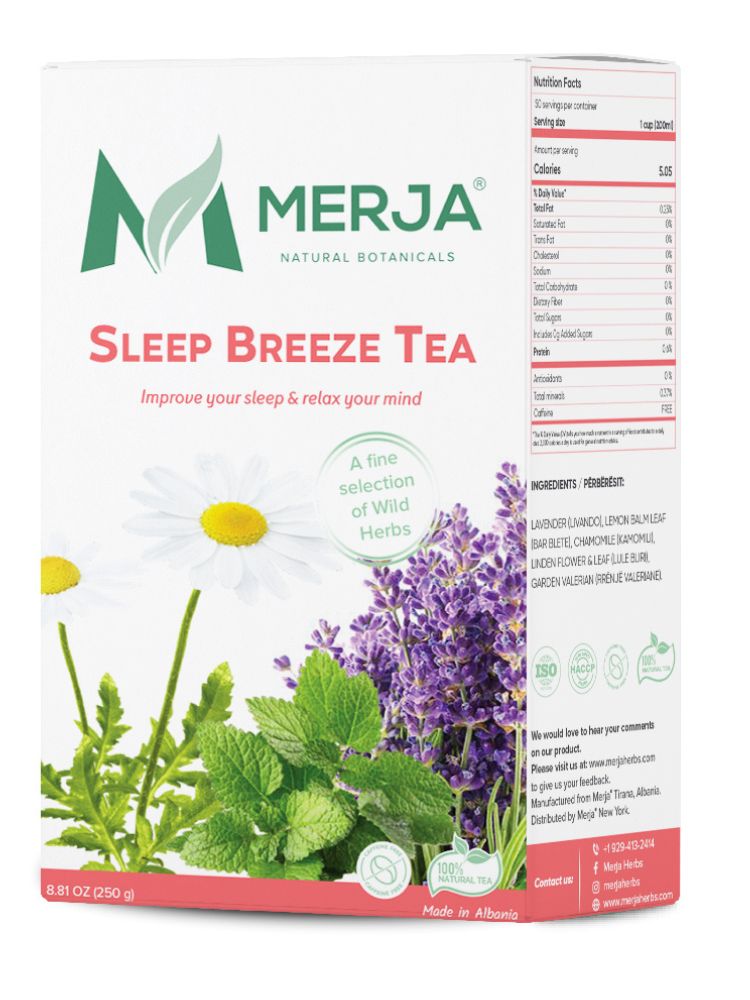 Sleep Breeze Tea - Tea for Sleep & Memory Boost - Support a good Sleep - Caffeine Free 
