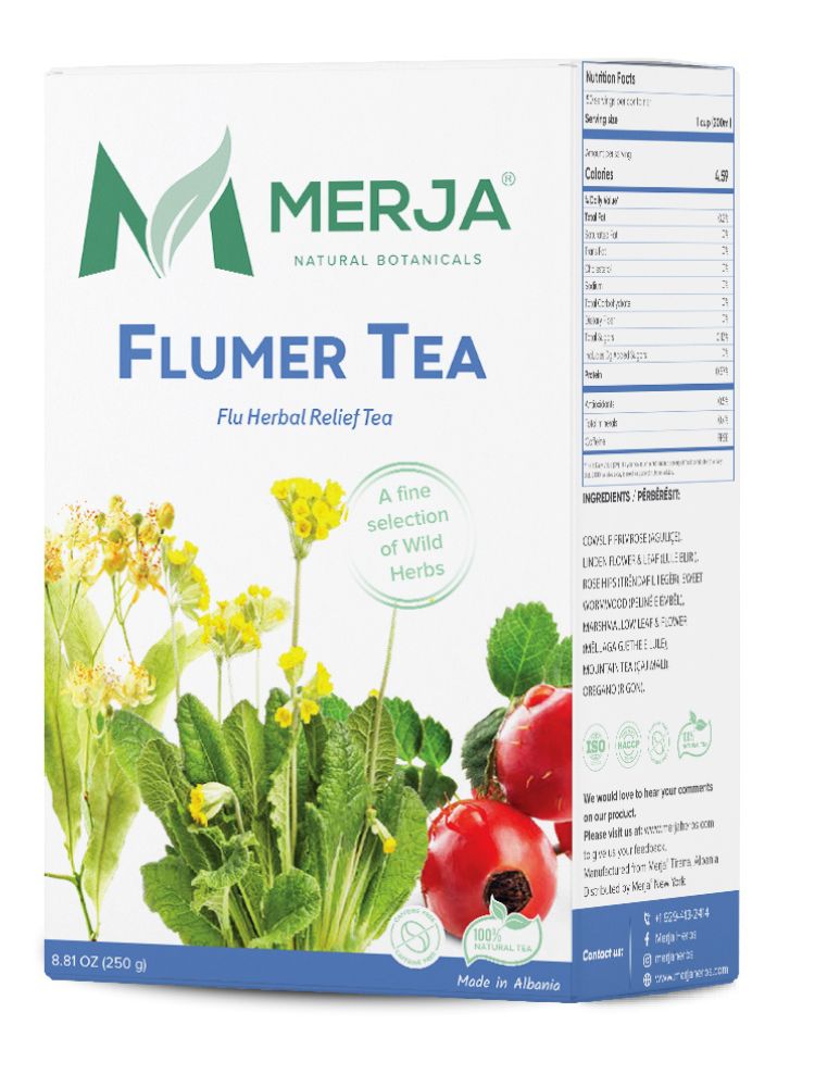 Flumer Tea - Tea for Flu Relief - Cough & Throat relief - Adults Only