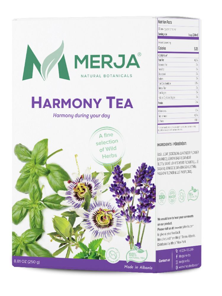Harmony Tea - Tea for Stress & Anxiety Relief - Memory Boost & Enhanced Sleep - Caffeine Free 