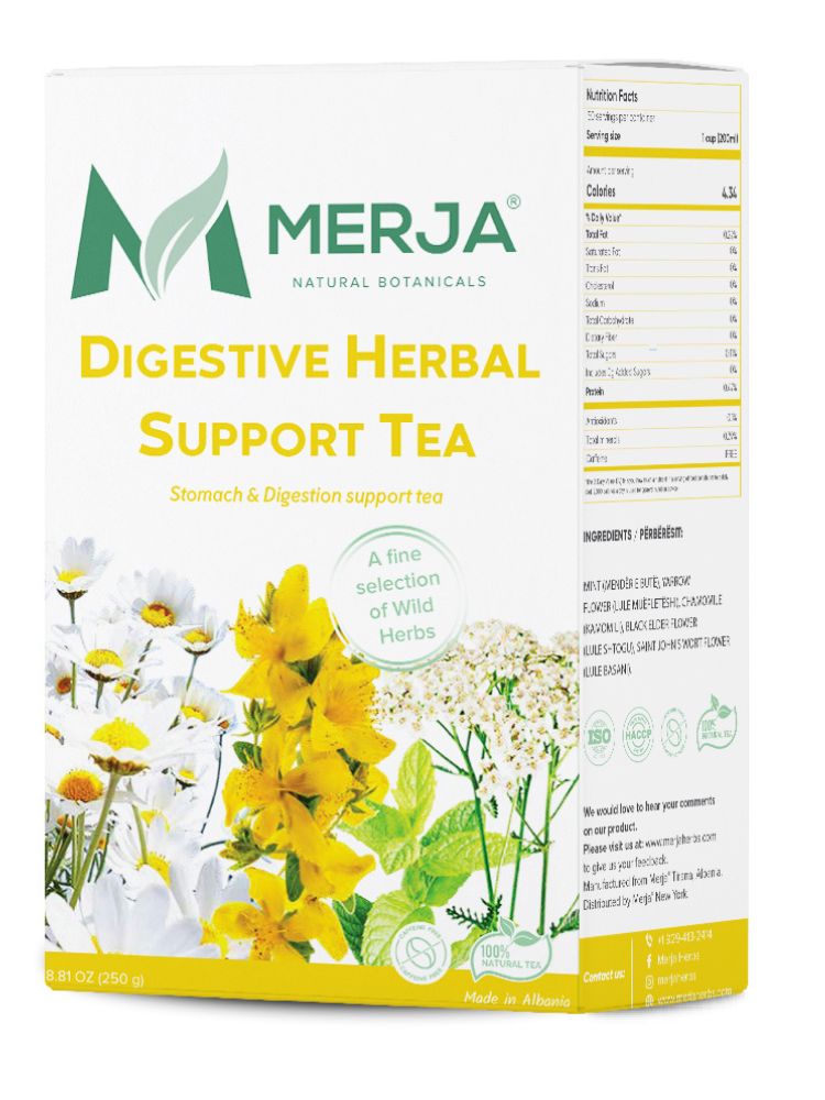 Digestive Support Herbal Tea - Tea for Gastritis, Ulcers, Stomach Pain Relief - Caffeine Free 