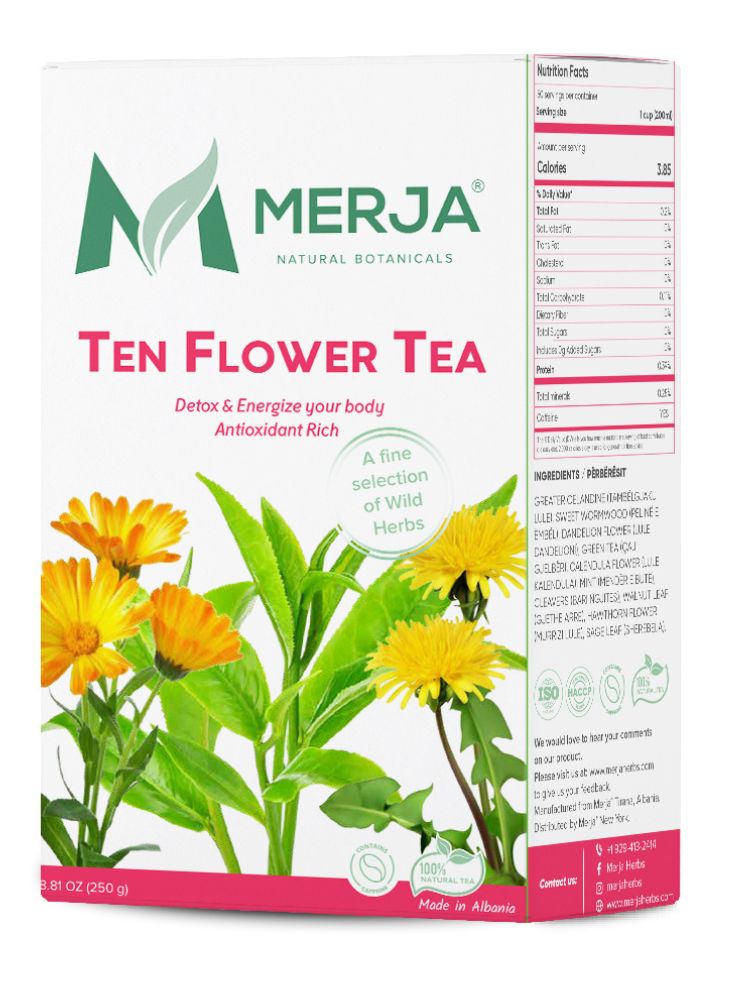 Ten Flower Tea - Tea for Body Cleanse, May Reduce Cancer & Reduce Risk 