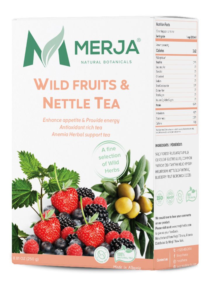 Wild Fruits & Nettle Tea - Tea for Anemia Support - Support Immune System - Caffeine Free 